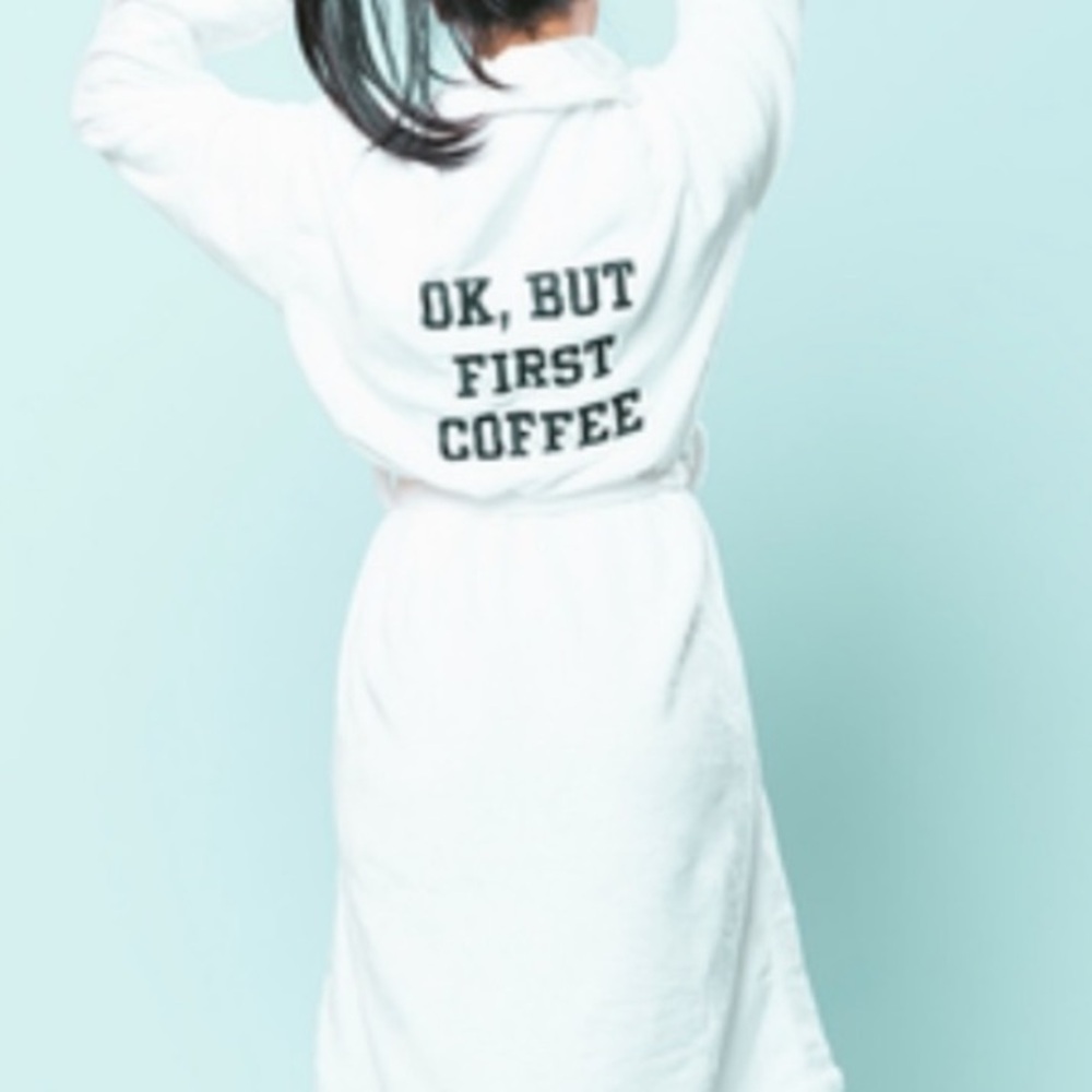 COCUS POCUS WHITE PLUSH ROBE